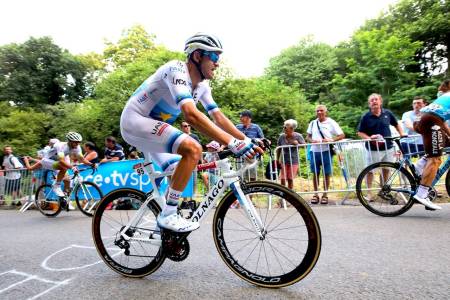 BLIR IKKE SOLGT: EM-sykkelen til Alexander Kristoff skal ikke selges allikevel. Foto: Cor Vos.