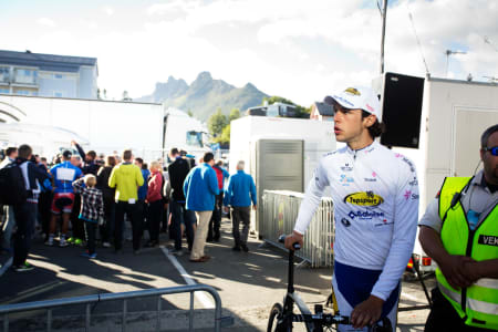 LOSER: No points for second place. Sander Helven fra TopSport Vlaanderen fikk ungdomstrøya etter Svolvær-etappen, men etter premieutdelingen var det en nordmann som fikk all fokus.