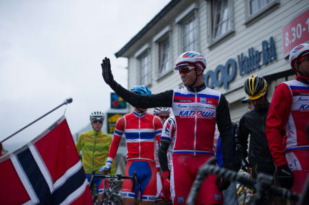 KLAR TIL START: Etter sykdom under Arctic Tour of Norway var Alexander Kristoff igjen klar til start.