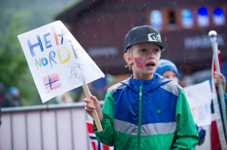 STARSTRUCK: Noen fikk plutselig møte helten sin, og visste ikke lenger hva de skulle si.