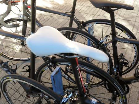 <b>TYSK KRESENHET:</b> Også Fabian Wegman bruker sitt eget sete. Et forkledd Selle Italia SLR XP kan det se ut som.