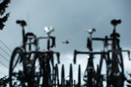 MOT SLUTTEN: Når TV-helikopteret kommer vet du at det er et stort løp du er en del av.