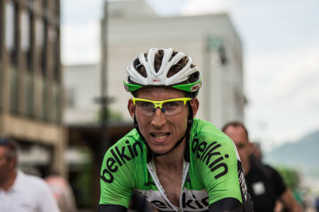 FLYVENDE HOLLENDER: Bauke Mollema (Belkin Pro Cycling Team) tok kongeetappen på Lillehammer.
