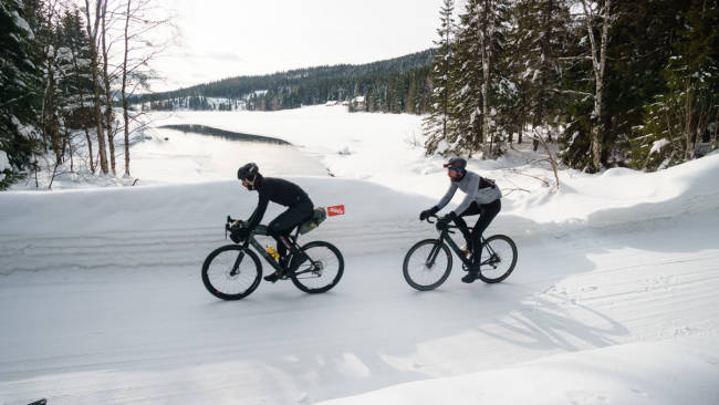 LANGTUR: Lite slår en langtur i Nordmarka på slike vinterdager.