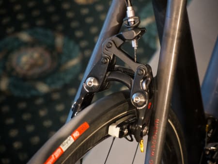 NYTT: Shimanos bremser er ikke lette nok for Trek, så de laget sin egen Bontragerversjon. Dette er andre utgave.